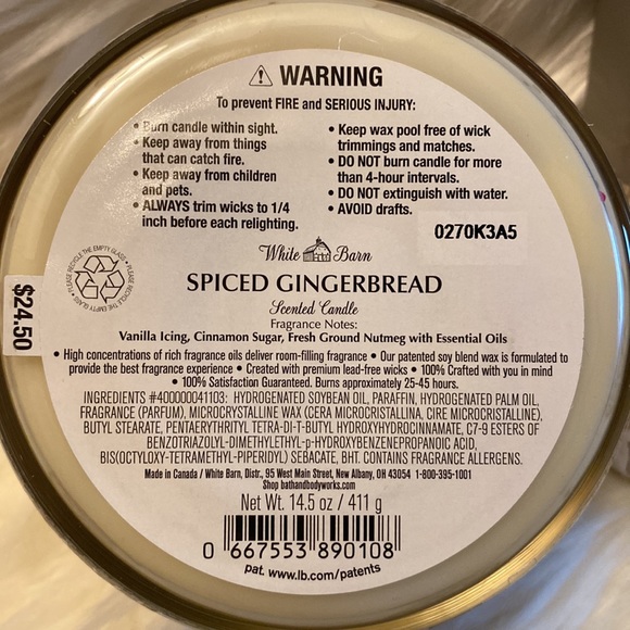 Gingerbread Set Spiced Gingerbread Candle & Merry Cookie Foaming Soap - Picture 5 of 6